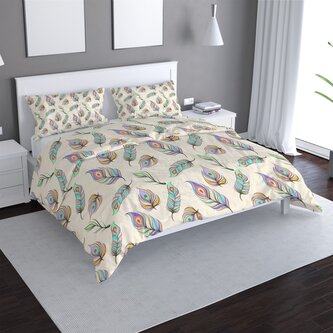 Povlečení Paví peříčka: 140x220 / 90x70 Povlečení Paví peříčka: 140x220 / 90x70