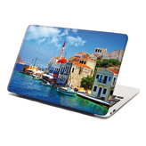 Samolepka na notebook Domky na pobřeží: 29x20 cm