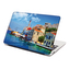 Samolepka na notebook Domky na pobřeží: 29x20 cm