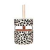 Dětská sklenice s brčkem, 230ml, Neon Kactus, leopard