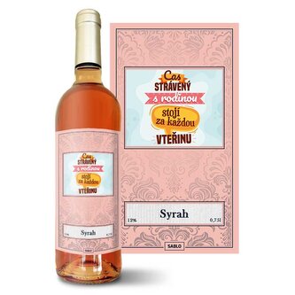 Růžové víno Čas strávený s rodinou: 0,75 l 