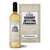 Bílé víno Ty pravé legendy se rodí v prosinci: 0,75 l 