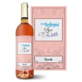 Růžové víno Ten nejlepší syn na světě: 0,75 l 