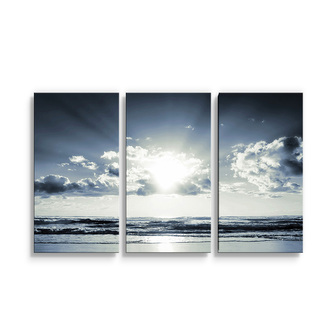Obraz - 3-dílný Pohled na moře: 120x80 cm