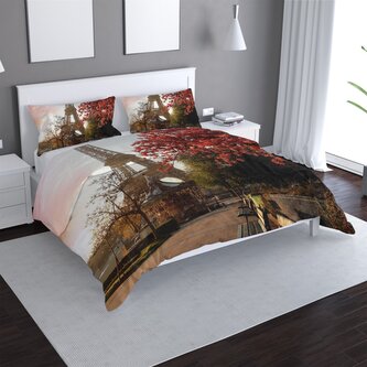 Povlečení Eiffelova věž a červený strom: 140x200 / 90x70