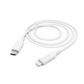 Hama MFi USB-C Lightning nabíjecí/datový kabel pro Apple, 1 m, bílý