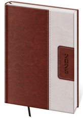 Diář 2025 Classic denní A5 hnědo/béžová