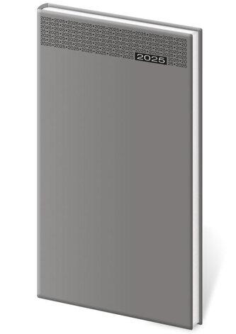 Diář 2025 Gommato týdenní kapesní šedá