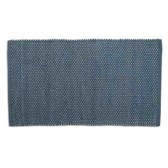 KELA Koupelnová předložka Miu směs bavlna/polyester kouřově modrá 120,0x70,0x1,0cm