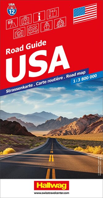 USA Strassenkarte 1:3,8 Mio. Road Guide No 12