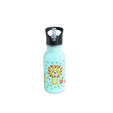 Dětská nerezová lahev Funny Jungle, 400ml, Iris Barcelona, mentolová