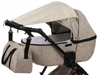 Sluneční clona na kočárek s UV filtrem, 72 cm, ecru