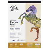 Mont Marte skicovací blok pro fixy a popisovače PREMIUM, 105g/m2, A5, č.0208, 25 listů