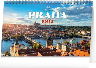 NOTIQUE Stolní kalendář Praha – Miluju Prahu 2025, 23,1 x 14,5 cm NOTIQUE Stolní kalendář Praha – Miluju Prahu 2025, 23,1 x 14,5 cm
