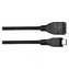 Kabel USB 2.0 A/F - micro B/M OTG 15cm černý EMOS SM7053