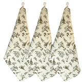 HOME ELEMENTS Sada 3 utěrek 50*70 cm, Ptáčci