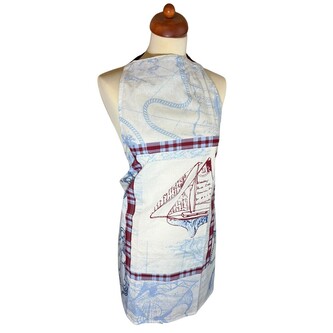 HOME ELEMENTS Kuchyňská zástěra 60*80 cm, Plachetnice