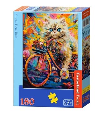 Puzzle 180 Kitten's Floral Ride CASTOR Puzzle 180 Kitten's Floral Ride CASTOR