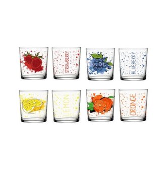 sklen. 345ml, 1ks, JAHODA+3dek. voda, whisky