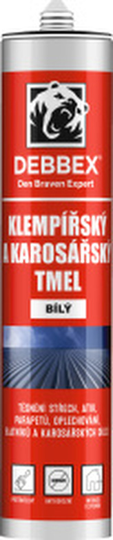 Klempířský a karosářský tmel 280 ml kartuše bílá