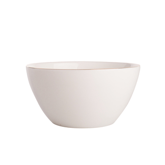 MARIAPAULA ECRU NOVA / KLASICKÁ ZLATÁ LINKA OKRÁGLOU SALÁTOVÁ MÍSA 14CM 540ML