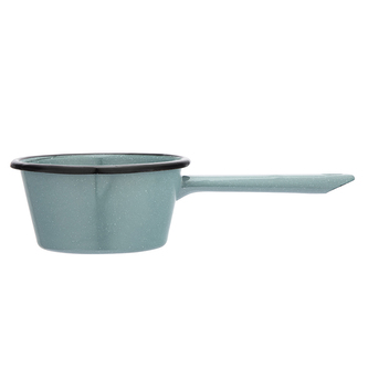 SMALTOVANÝ RENDLÍK S VÝLEVKOU A RUKOJETÍ 450ML 12CM ŠALVĚJOVÝ