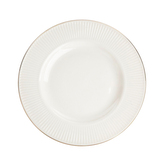 URBAN WHITE ZLATÝ LINIE DEZERTNÍ TALÍŘ 20CM BEZ