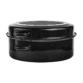 SMALTOVANÝ PEKÁČ 11L + POKLIČKA 5.8L PRŮMĚR 42CM VÝŠKA 20CM