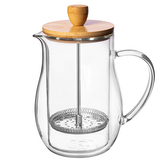 TEPELNÝ FRENCHPRESS S BAMBUSOVÝM VÍČKEM 400ML