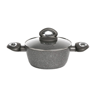 HRNEC S POKLIČKOU 18CM 1.7 L VALDINOX ROCK