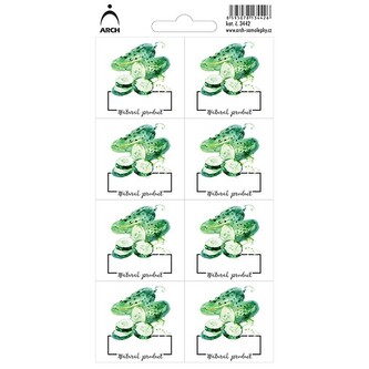 Okurky "Natural product" - 8 voděodolných etiket