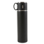 TERMOS S UZÁVĚRKOU VE TVARU ŠÁLKY 580ML ČERNÝ