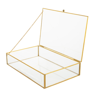 GOLDEN HONEY SKLENĚNÁ SKŘÍŇKA 25X16CM (COLOR BOX)