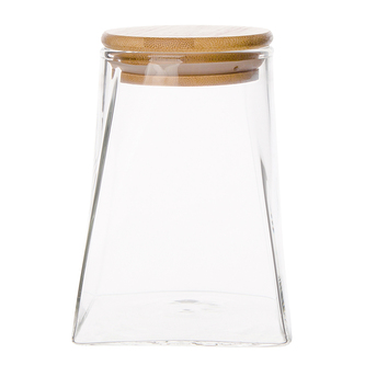 DÓZA S BAMBUSOVÝM VÍČKEM 700ML (COLOR BOX)