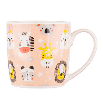 PROSTÝ PORCELANOVÝ HRNEK NBC 250ML SAFARI DEKOR B