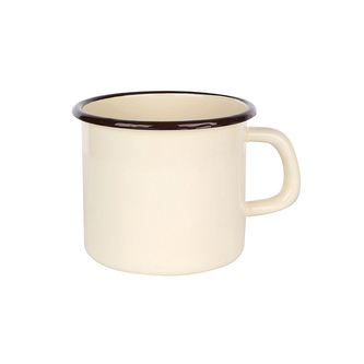 HRNEK SMALTOVANÝ 0.3L PRŮM.8CM VÝŠKA.8CM KRÉM