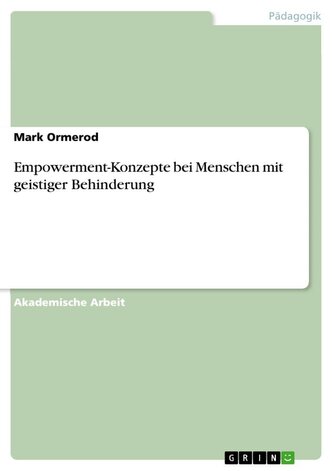 Empowerment-Konzepte bei Menschen mit geistiger Behinderung