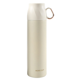 TERMOS S UZÁVĚRKOU VE TVARU ŠÁLKY 500ML BÍLÝ S ZLATOU