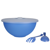 MISKA WEEKEND S VÍKEM A LŽÍCEMI NA SALÁT 26CM 3.6L MODRÁ (041)