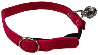 HUHUBAMBOO obojek CAT semišový 1x30cm, fuchsie