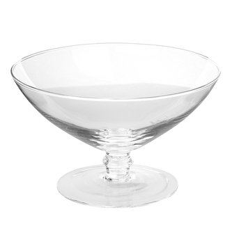 MISKA SKLENĚNÁ NA NOŽCE PRŮMĚR 23CM VÝŠKA 14.5CM