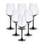 RUBIN BLACK SET 6 SKLENIC ČERVENÉHO VÍNA 370ML