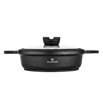 NÍZKÝ HRNEC S POKLIČKOU 24CM 2.5 L VALDINOX EXPERT