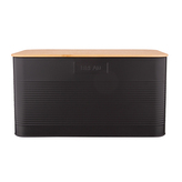 OBDELNÍKOVÝ CHLEBAK S BAMBUSOVÝM KRYTEM 33.5X19X17CM LOFT ČERNÝ