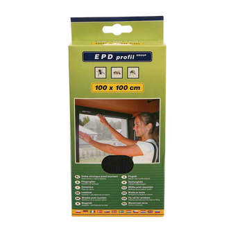 SÍŤKA PROTI HMYZU 100X100CM ČERNÁ