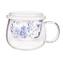 ELISABETH SKLENĚNÝ KÁVA S PORCELÁNOVÝM FILTREM A POKLICÍ 220ML COLOR BOX