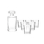 ASTON SET NA WHISKY KARAFKA 0.75L+6 SKLENIC 280ML