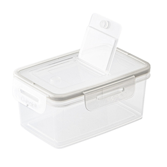 KONTEJNER NA POTRAVINY OBDÉLNÍKOVÝ Q-LOCK PRŮHLEDNÝ 15.8X10.6CM 0.65 L