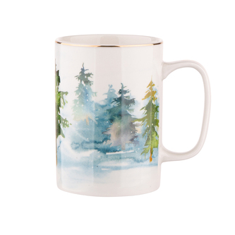 WINTER FOREST HRNEK JEDNODUCHÝ NBC 300ML S DEKOREM LES