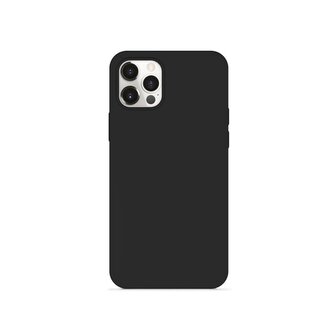 EPICO Silikonový kryt na iPhone 12 Pro Max s podporou uchycení MagSafe - černý